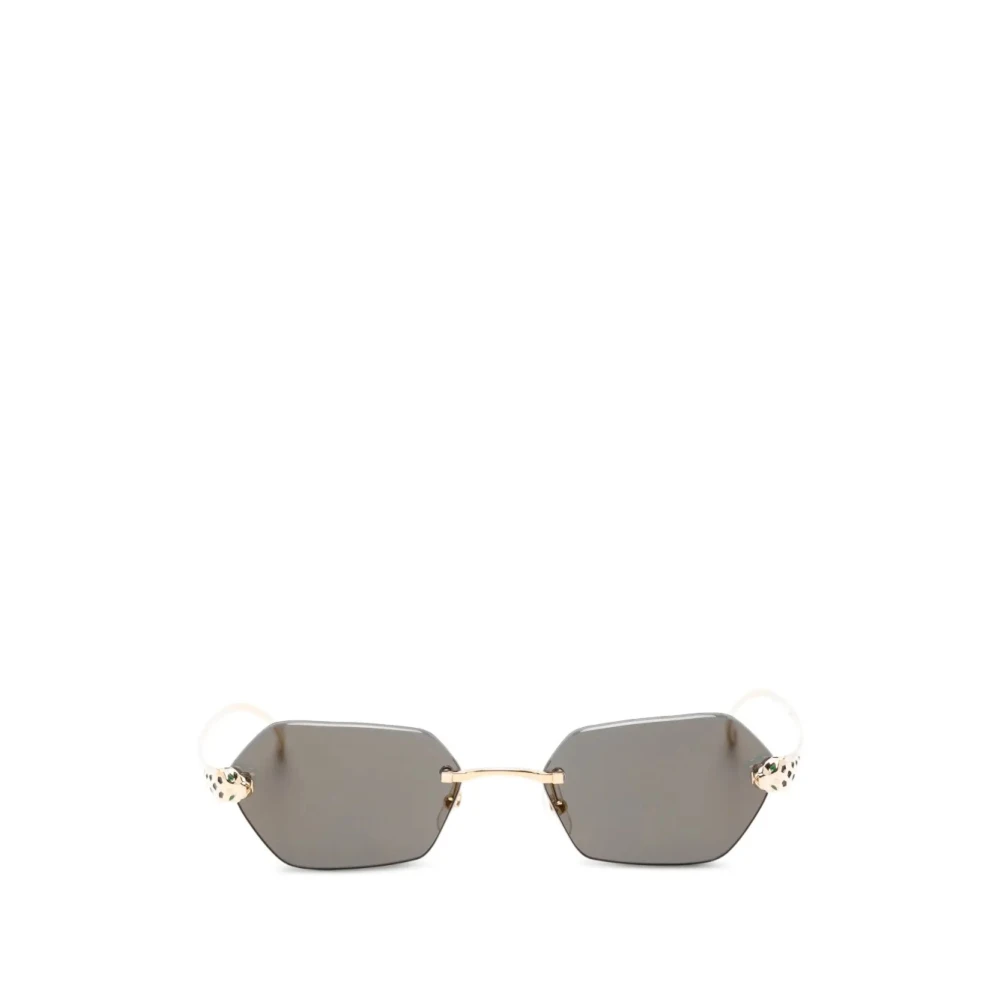 Cartier Women's Yellow Sunglasses, 55 Mm, Panthère Sunglasses