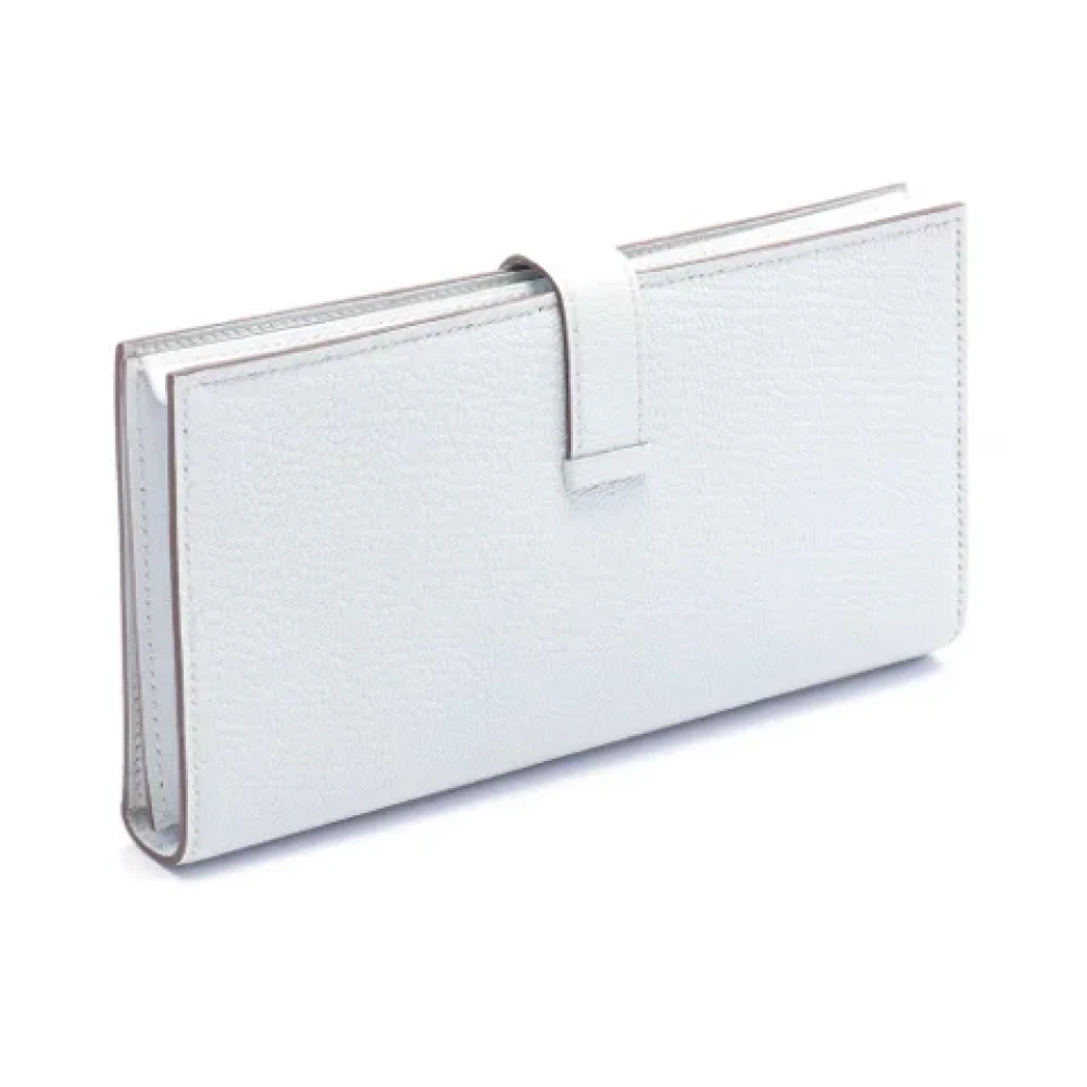 Hermès Vintage Pre-owned Leather wallets Blue Dames