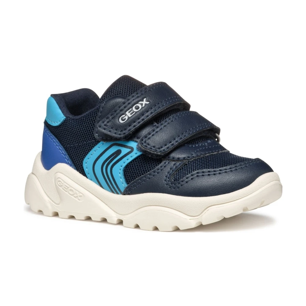 Geox Boys Blue Kids Sneakers, 22 Eu, Kids Trainers