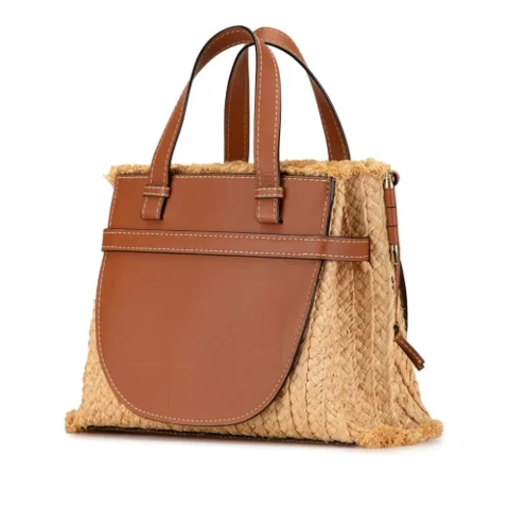 Loewe Pre-owned Leather handbags Brown Dames