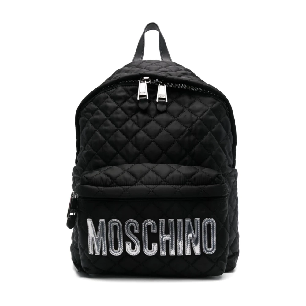 Moschino Stijlvolle Rugzak voor Dagelijks Gebruik Black Dames