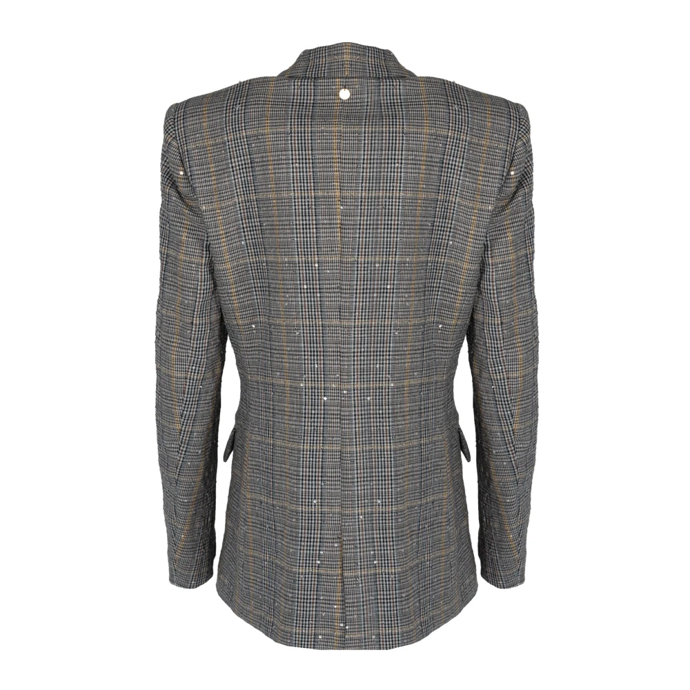 Liu Jo Klassieke Double-Breasted Blazer Gray Dames