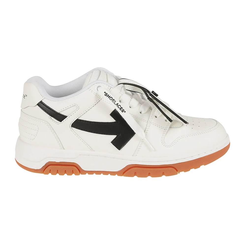 Off White Läder Sneakers White, Herr