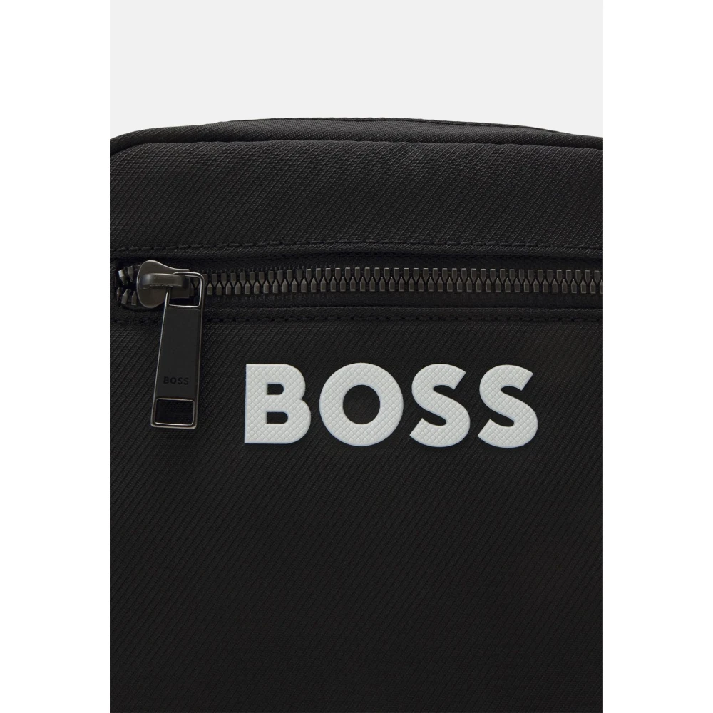 Hugo Boss Mannen Catch 3.0 Rits Tas Black Heren