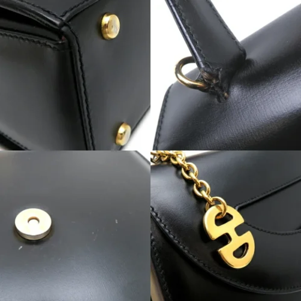 Celine Vintage Pre-owned Leather handbags Black Dames