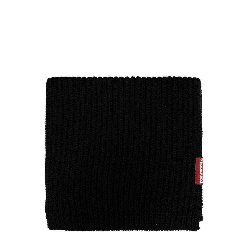 Dsquared2 Set: hoed met sjaal Black Dames