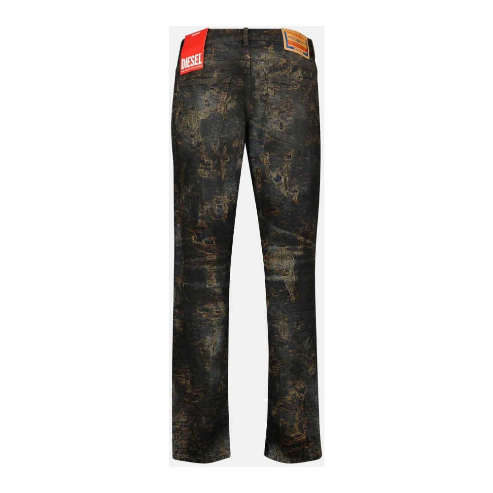 Diesel Straight Leg Jeans 2023 Collectie Brown Heren