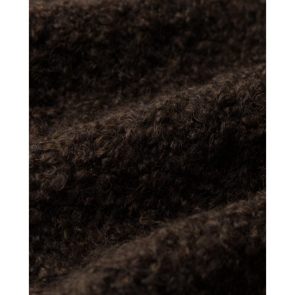 IVY OAK Zachte Bouclé V-Hals Vest Brown Dames