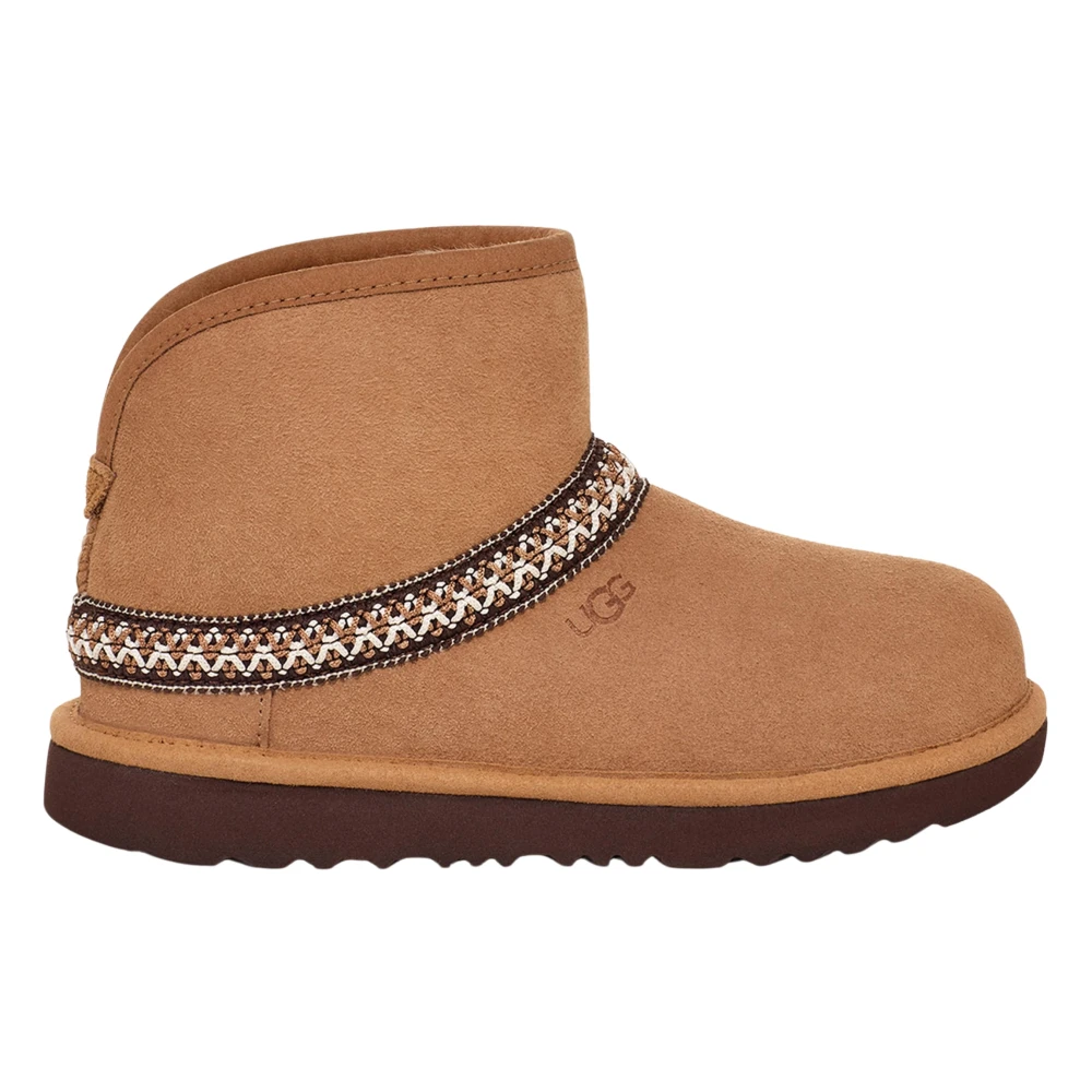 Ugg Brown Kids Boots, Female, 36 Eu, Classic Mini Crescent Boots In