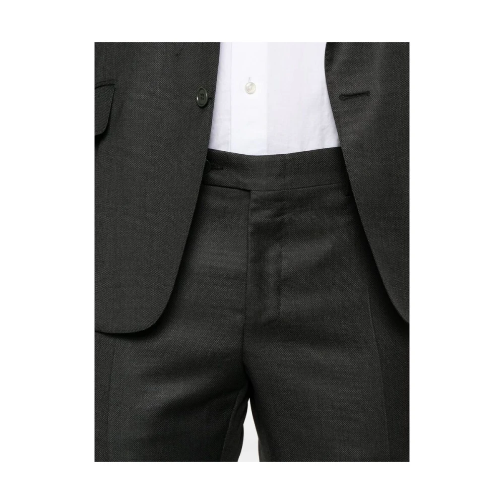 Canali Slate Grey Wool Blazer Suit Gray Heren