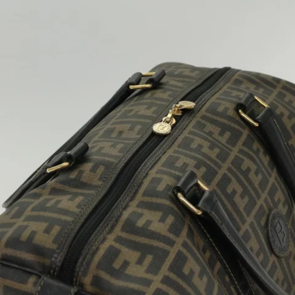 Fendi Vintage Pre-owned Canvas travel-bags Brown Dames