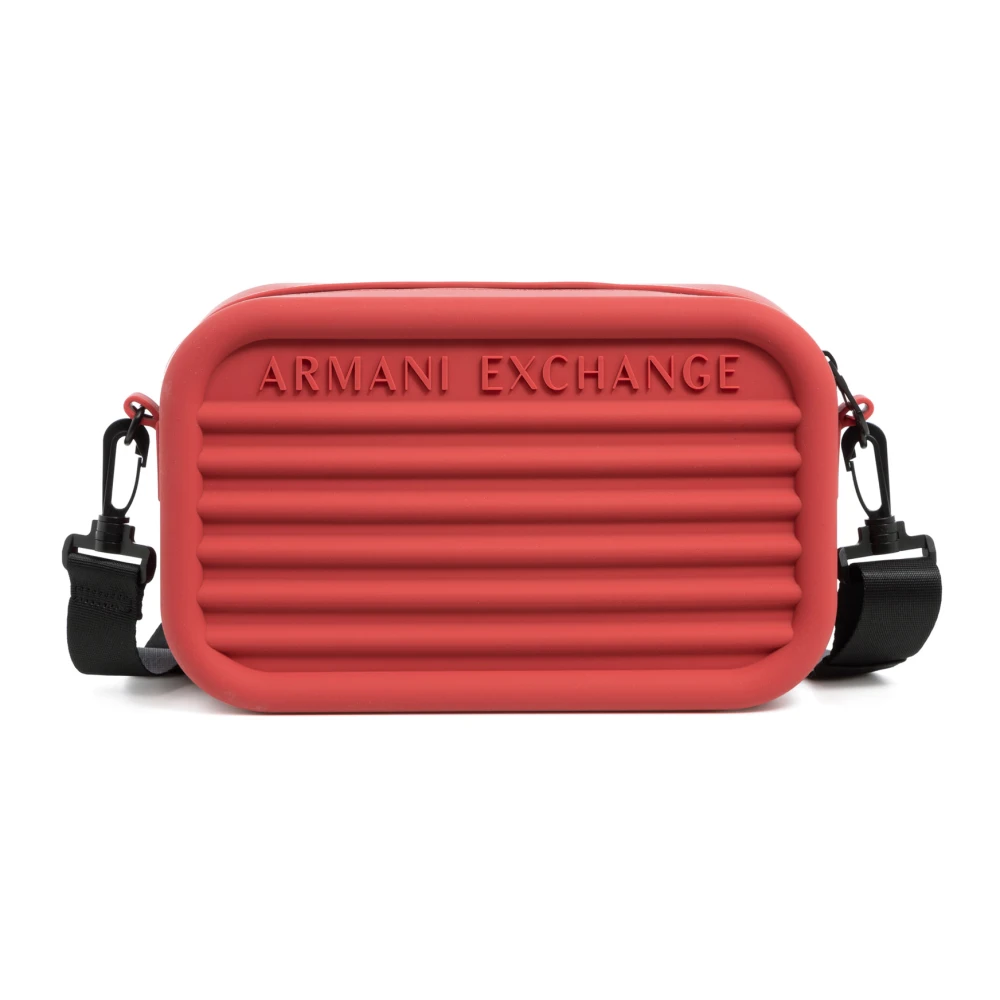 Armani Exchange Eenvoudige Crossbody Tas met Verstelbare Band Red Heren