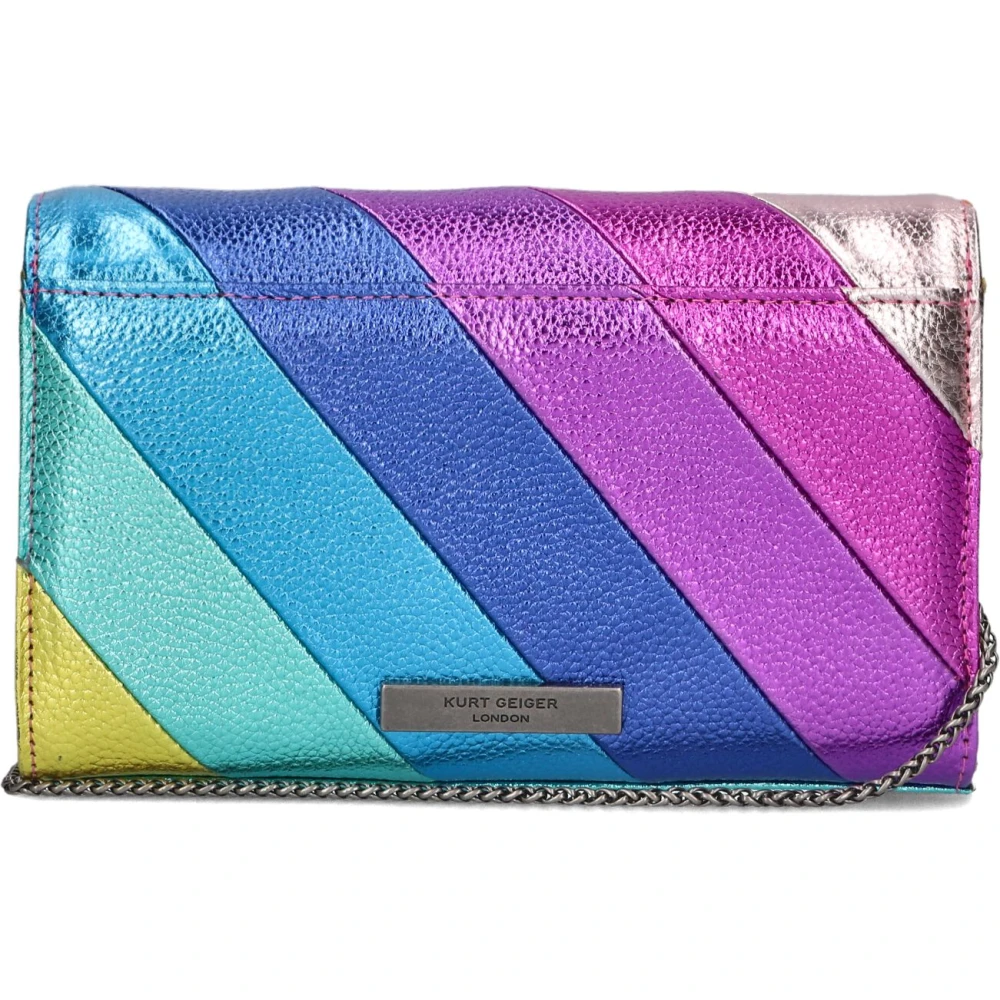 Kurt Geiger Kleurrijke Leren Schoudertas Multicolor Dames