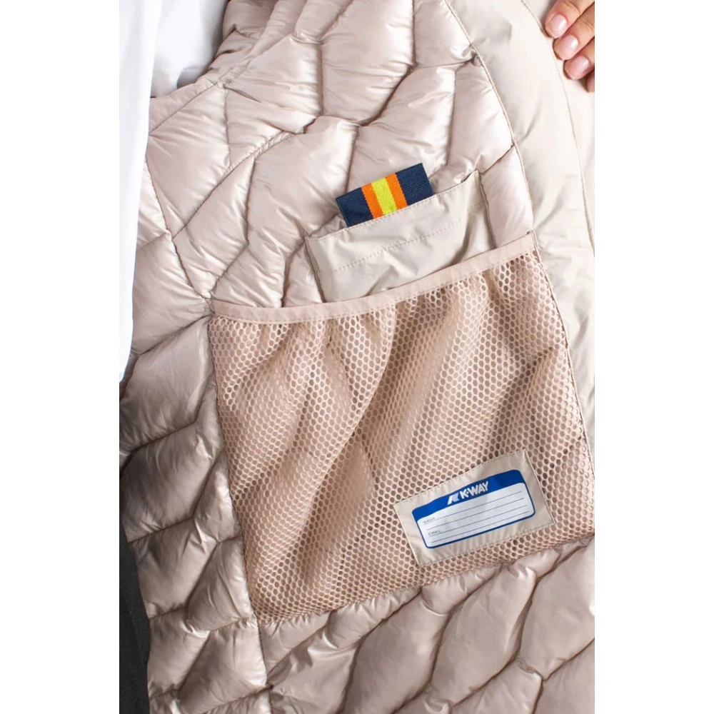 K-way Polarfleece Hooded Jack Waterdicht Winddicht Pink Dames