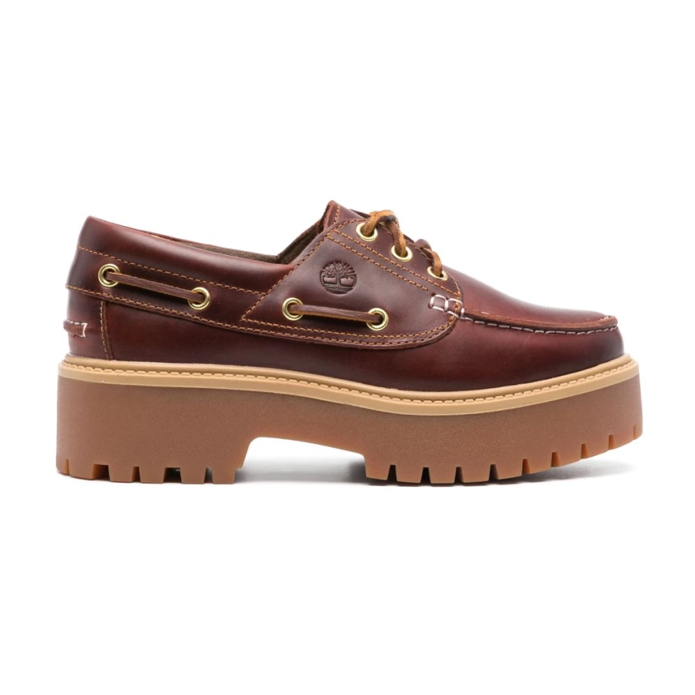 Timberland Women's Brown Boat Shoes, 6 Uk, Bordeaux Sandals For
