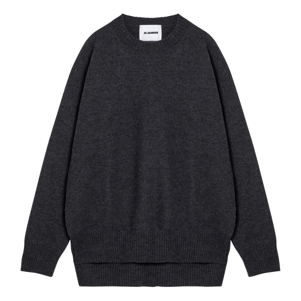 Jil Sander Ronde Hals Shirt Gray Heren