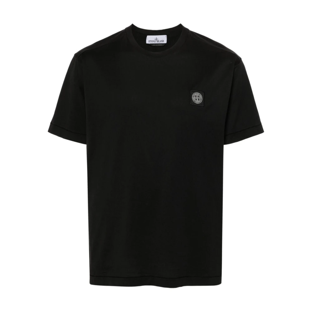 Stone Island Avslappnad Bomull T-shirt Black, Herr