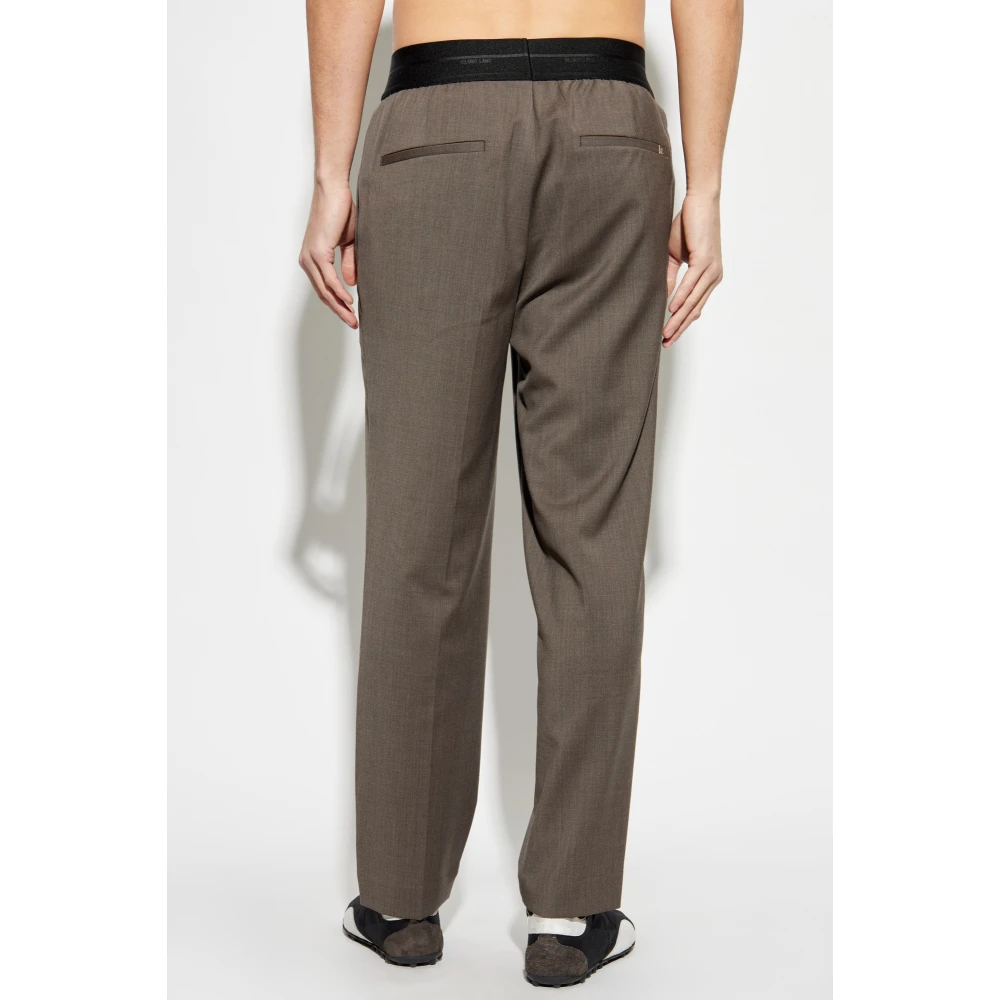 Helmut Lang Wollen broek Gray Heren