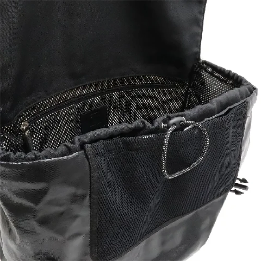 Chanel Vintage Pre-owned Canvas crossbody-bags Black Dames