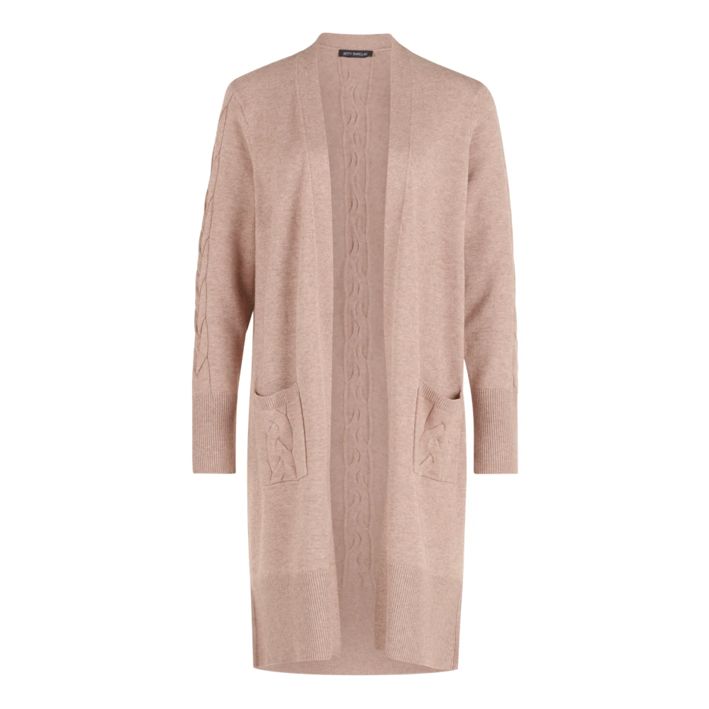Betty Barclay Lang Vest met Opgezette Zakken Beige Dames