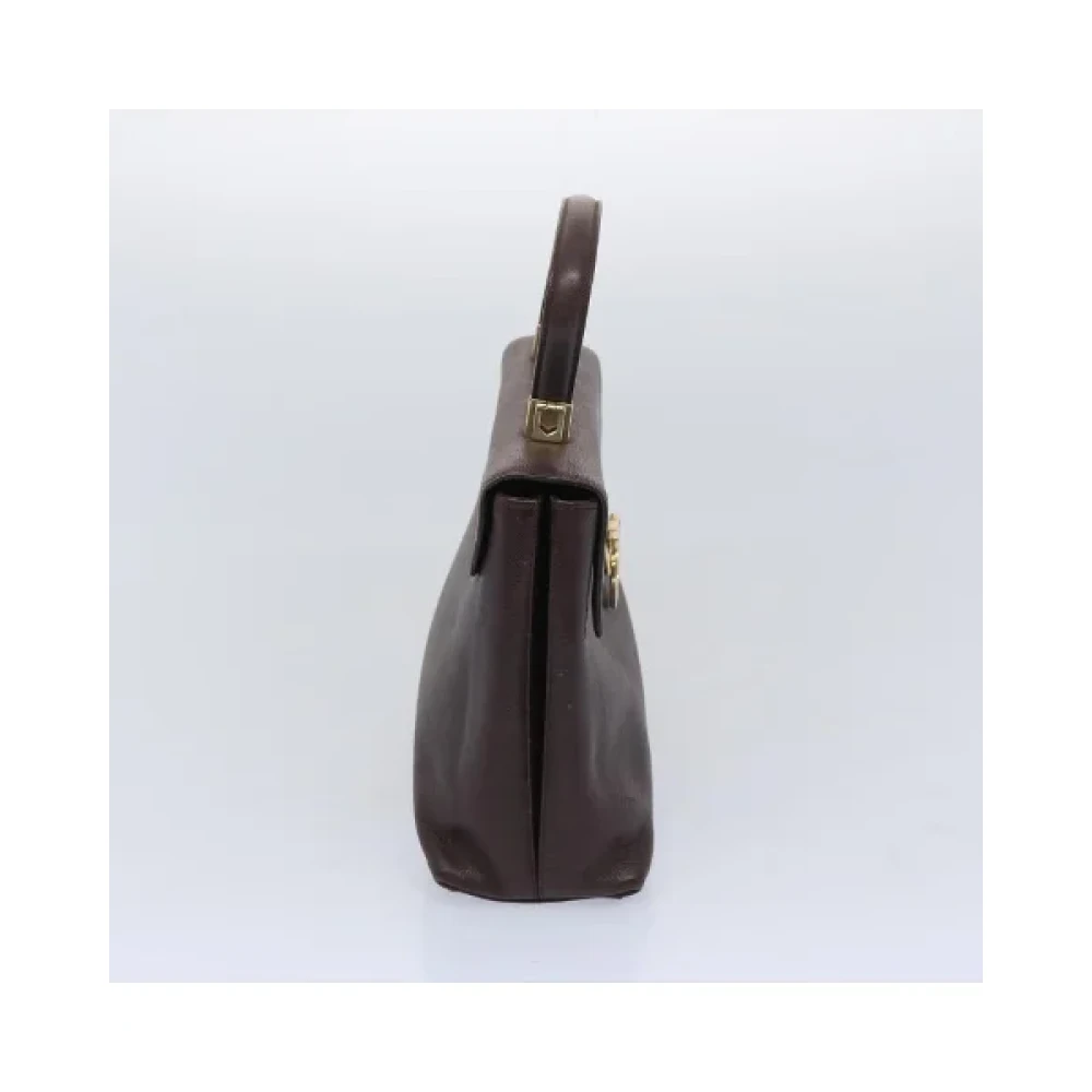 Salvatore Ferragamo Pre-owned Leather handbags Brown Dames