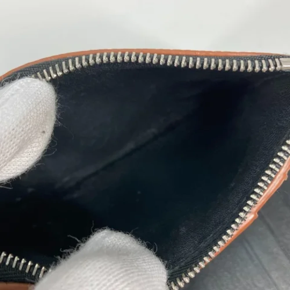 Loewe Pre-owned Leather wallets Black Dames