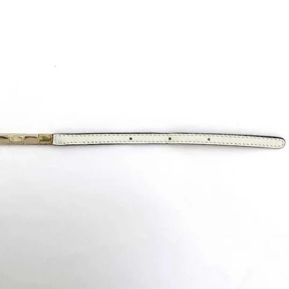 Valentino Vintage Pre-owned Fabric belts Beige Dames