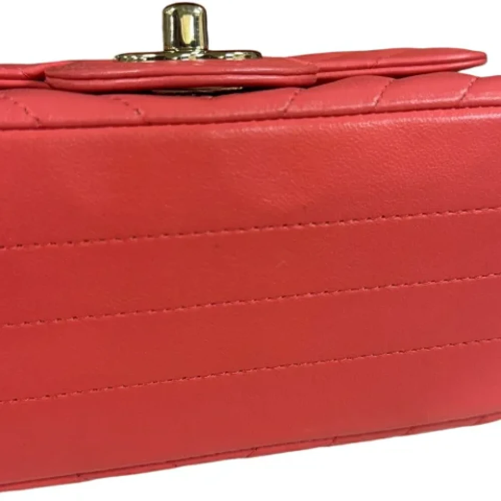 Chanel Vintage Pre-owned Leather shoulder-bags Pink Dames