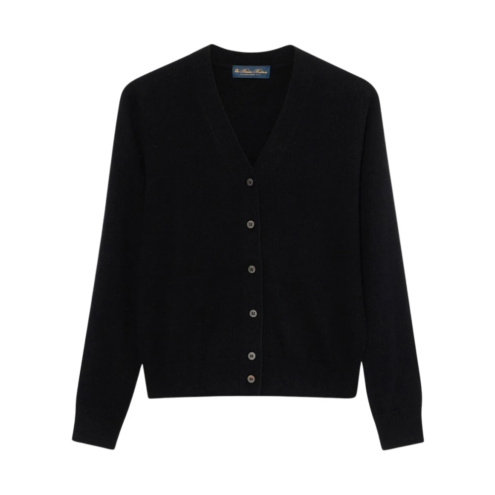 Brooks Brothers Black Cashmere Knitwear, Female, Xs, Cashmere Cardigan