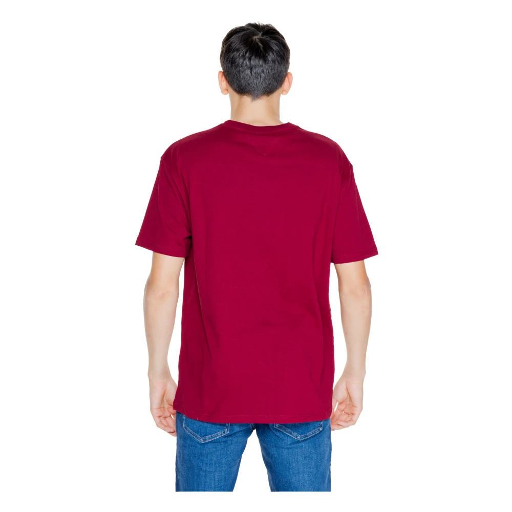 Tommy Jeans Straatbord T-shirt Collectie Red Heren