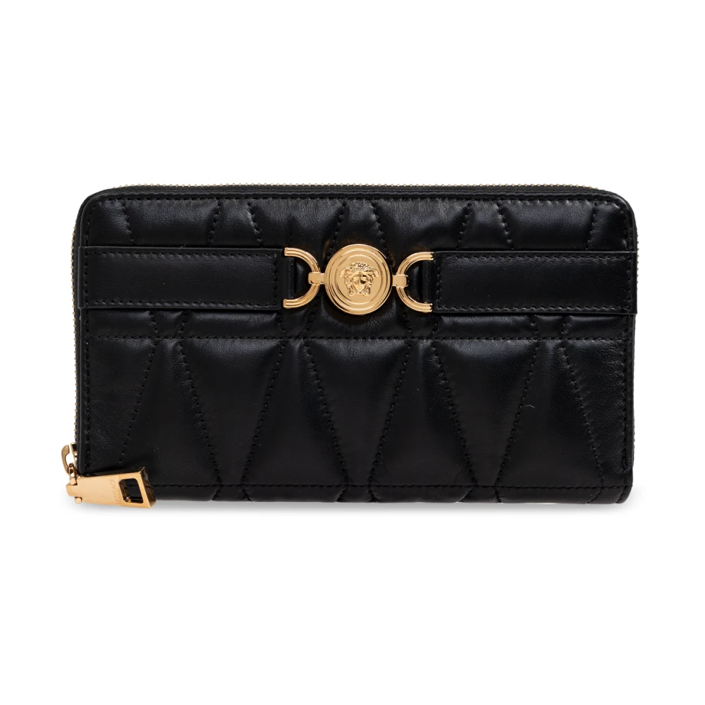 Versace Gewatteerde Portemonnee Black Dames