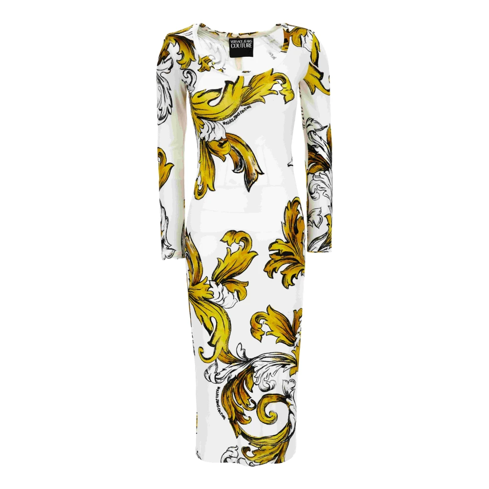Versace Jeans Couture Damen Weiß Kleider, 2XSgröße: