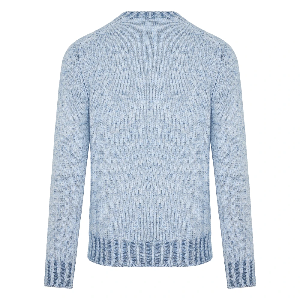 Gran Sasso Luxe Cashmere Blend Gebreide Kleding Blue Heren