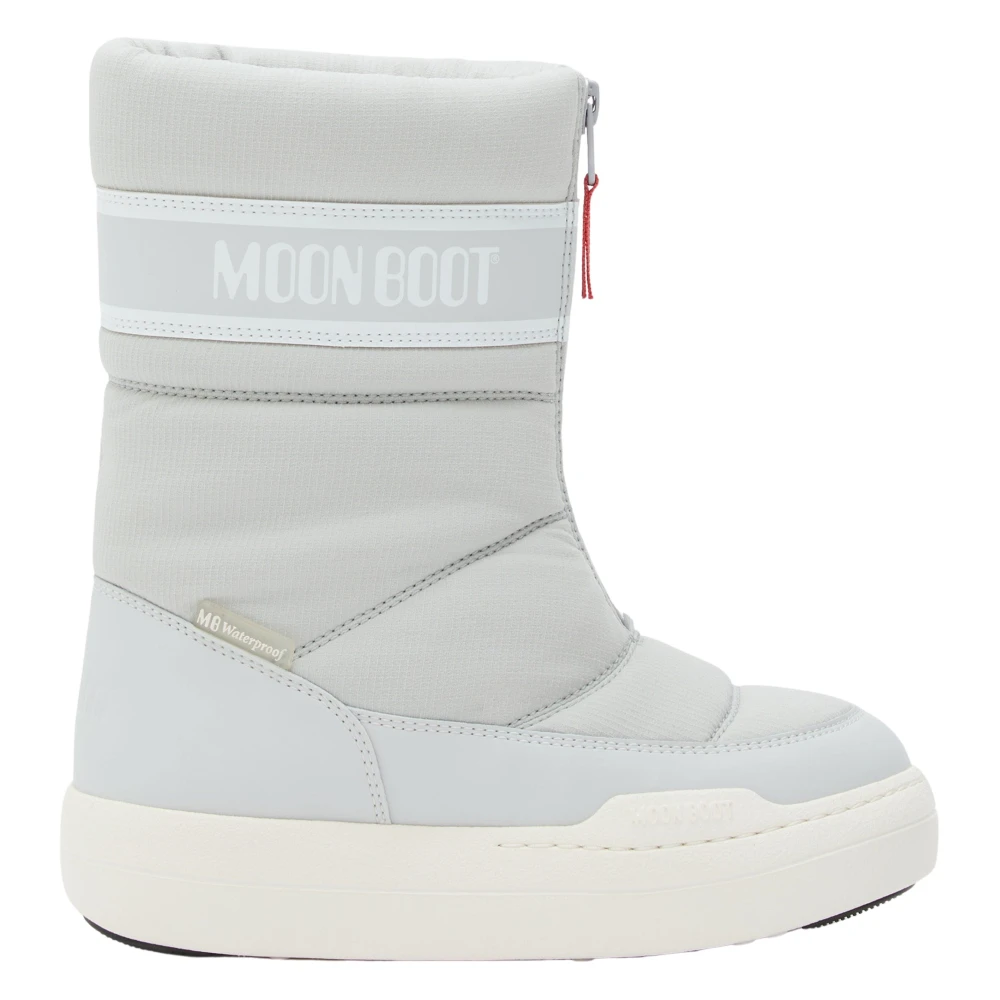 Moon Boot Unisex Kids Gray Jr Park Zip High Wp Boots - Kids Boots - 36 Eu - Kids