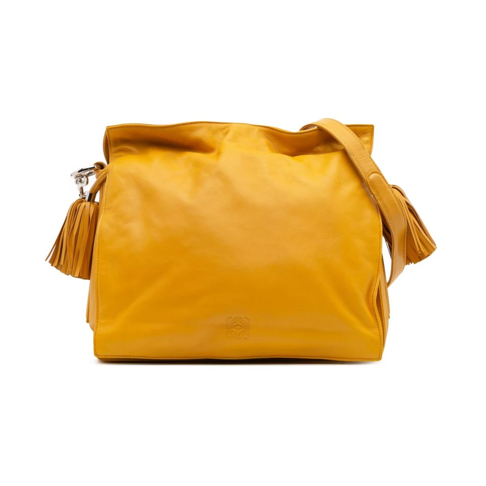 Loewe Pre-Owned Women's Yellow Pre-Owned Leather Shoulder Bag