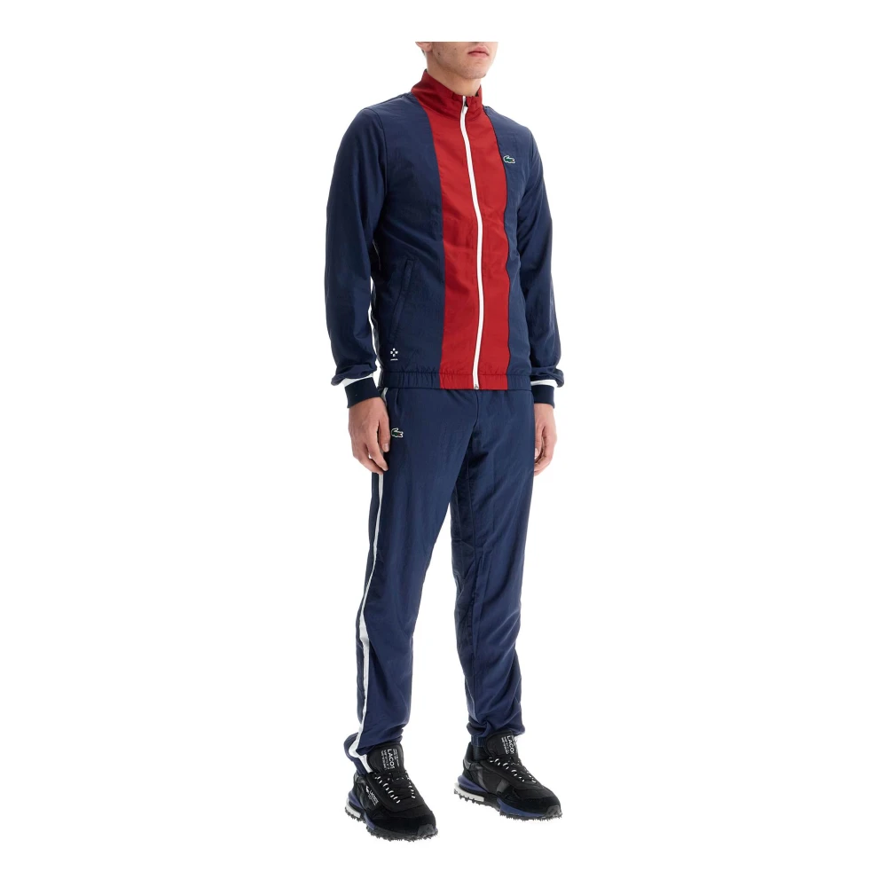 Lacoste Sporty Mesh Jumpsuit Blue Heren