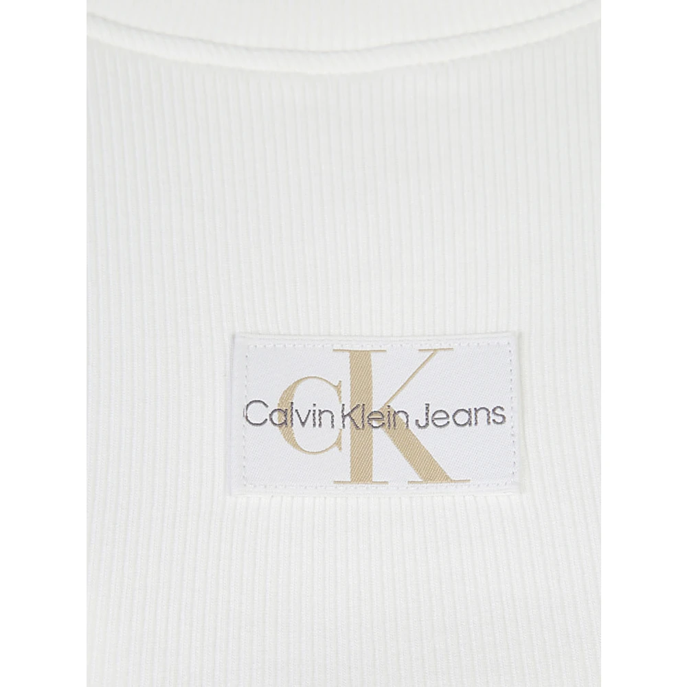 Calvin Klein Jeans Witte T-shirts en Polos White Dames