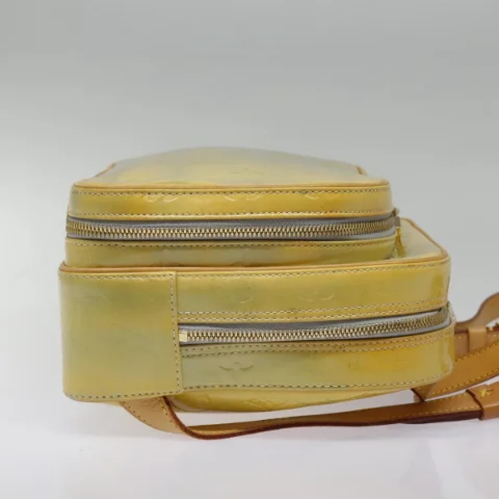 Louis Vuitton Vintage Pre-owned Leather backpacks Beige Dames