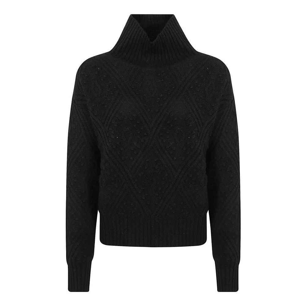 Max Mara Studio Zwarte Sweaters Panino Black Dames
