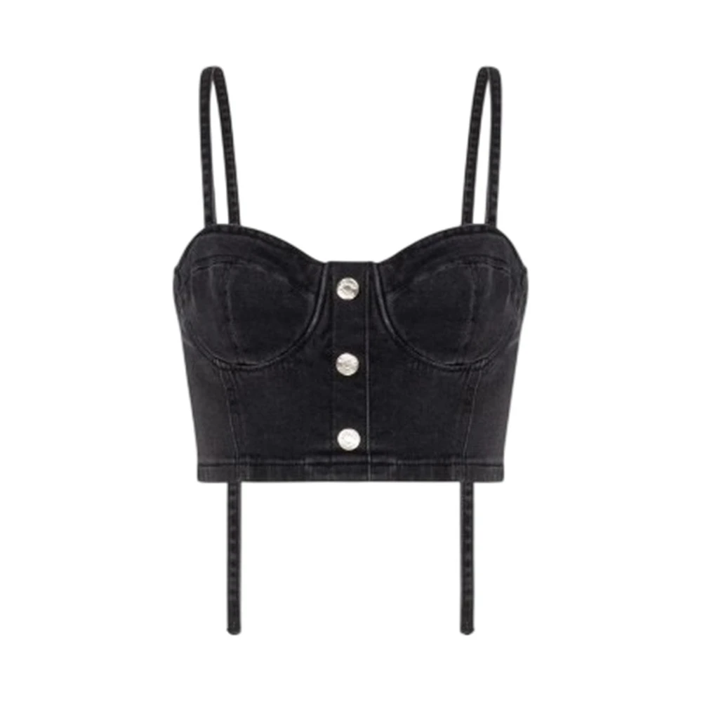 Moschino Black Sleeveless Top - Female - Sleeveless Tops - M - Tops