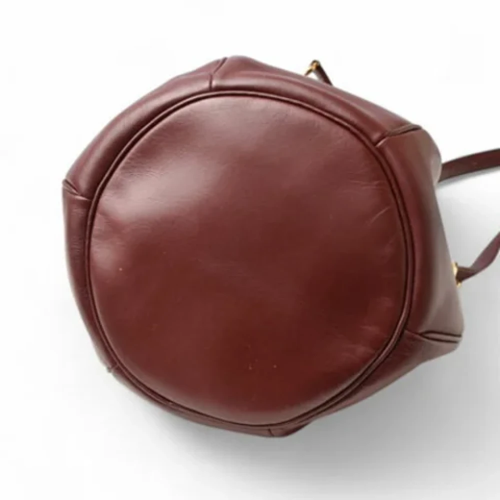 Cartier Vintage Pre-owned Leather shoulder-bags Red Dames