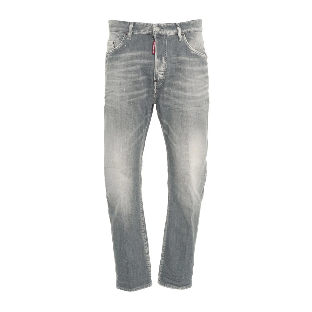 Dsquared2 Grijze Vernietigde Jeans Aw24 Gray Heren