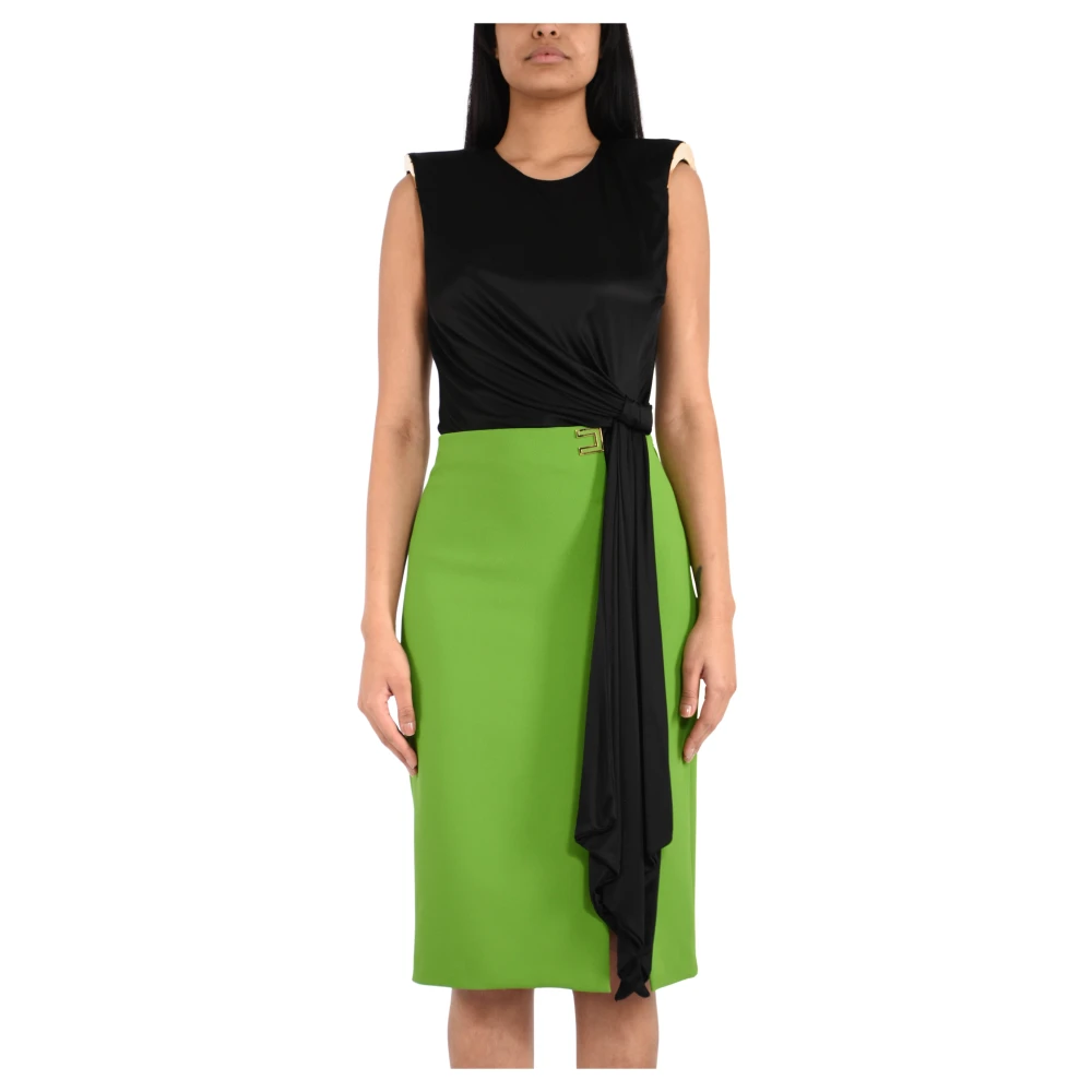 Elisabetta Franchi Multicolor Midi Dresses - Female - Midi Dresses - L - Dresses