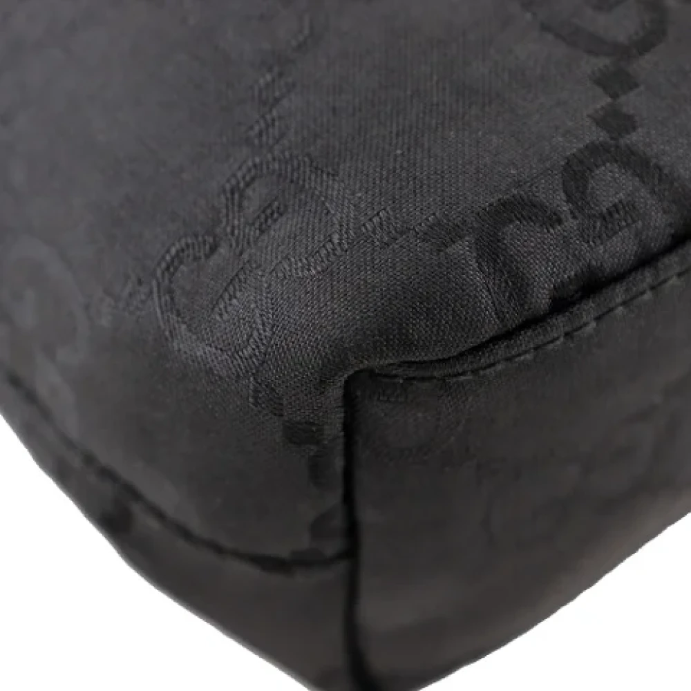 Gucci Vintage Pre-owned Canvas shoulder-bags Black Dames