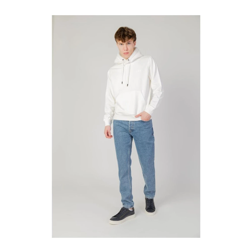 Hugo Boss Katoenen Hoodie Beige Heren