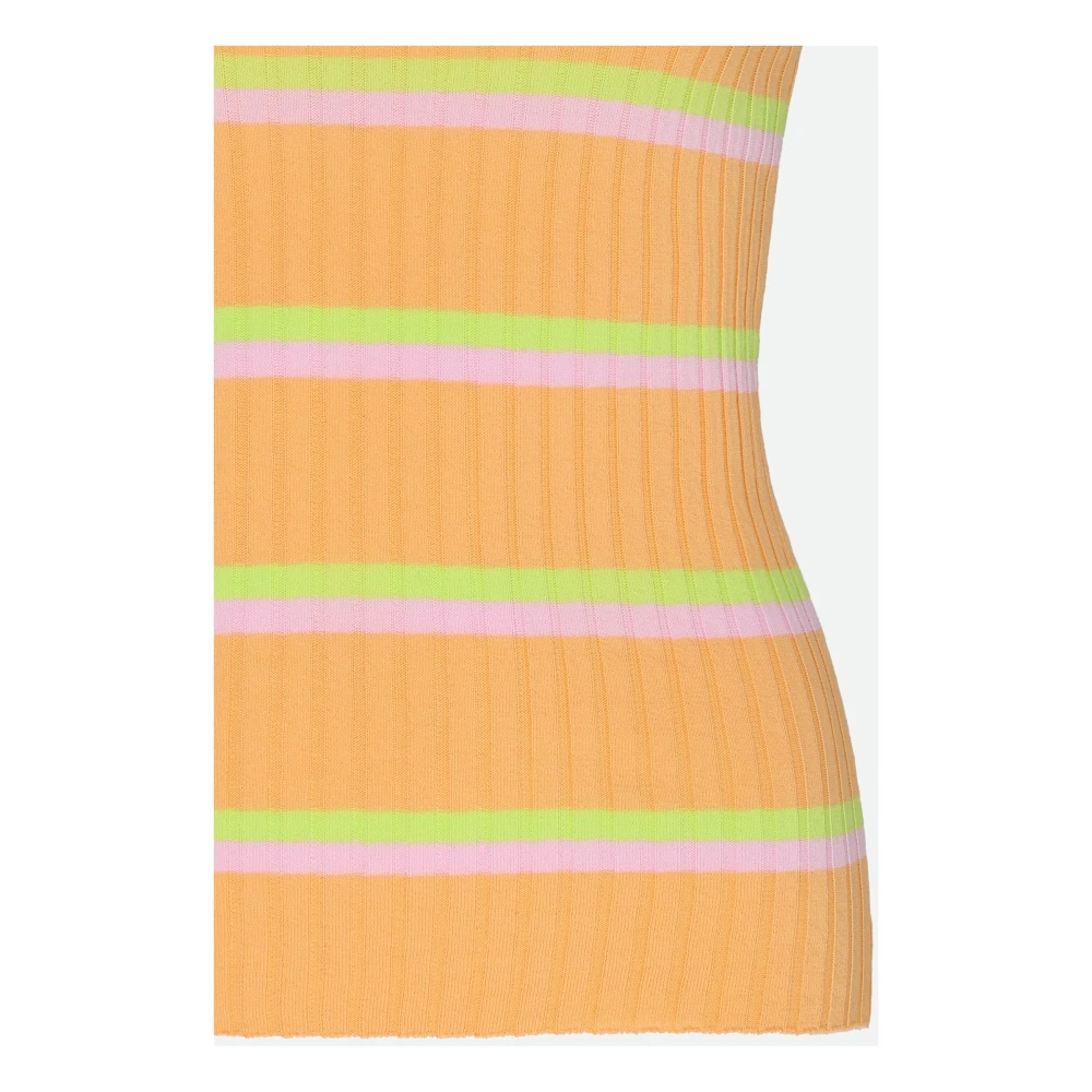 SPORTMAX Gestreepte Multicolor Top Orange Dames