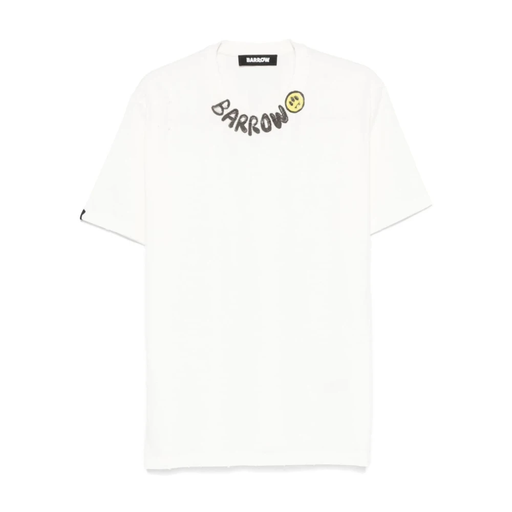 Barrow Witte Jersey T-Shirt White Heren