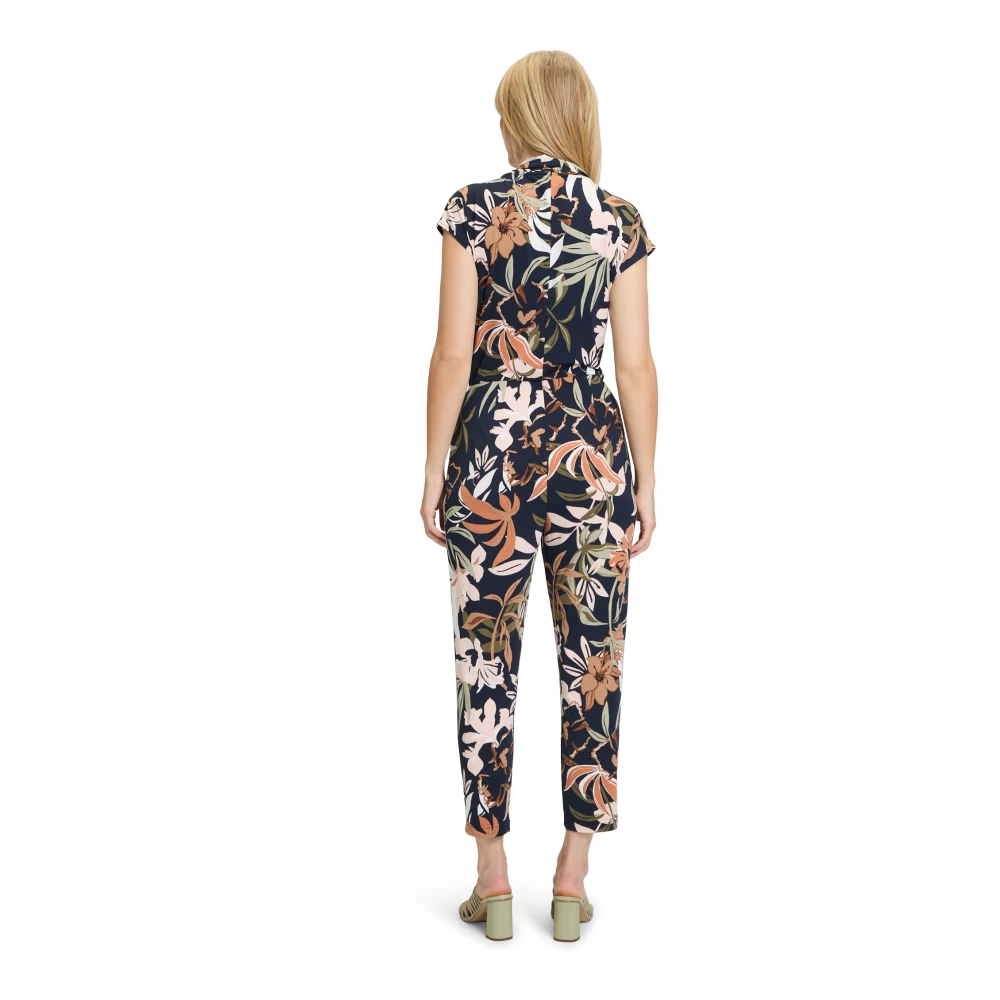 Betty Barclay Bloemen Jumpsuit met Zakken Multicolor Dames