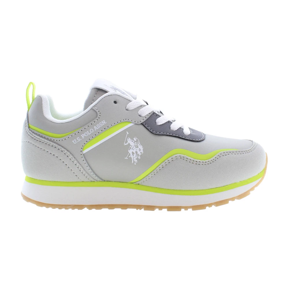 U.s. Polo Assn. Unisex Kids Gray Kids Sneakers, 28 Eu, Sports Shoe