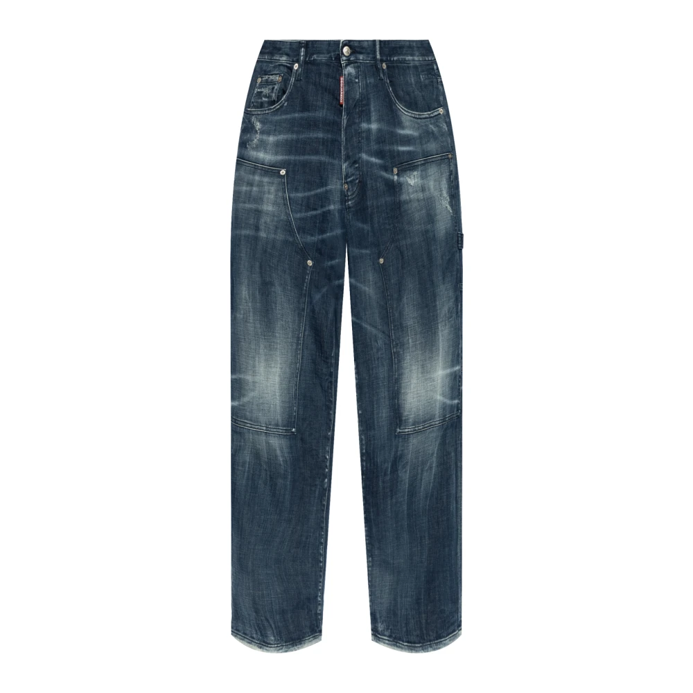 Dsquared2 Men's Blue Loose Fit Jeans